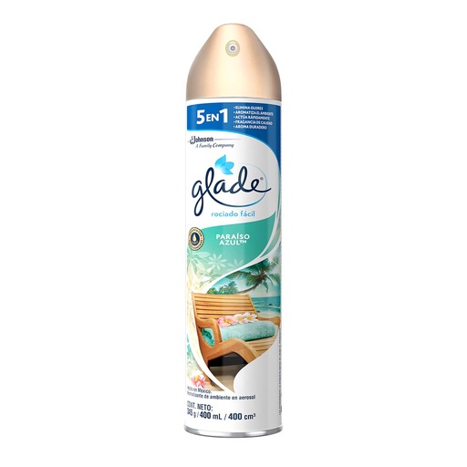 [018650] Ambientador Glade Paraiso Azul Spray 400Ml