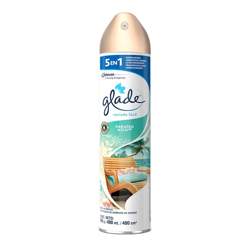 [018650] Ambientador Glade Paraiso Azul Spray 400Ml