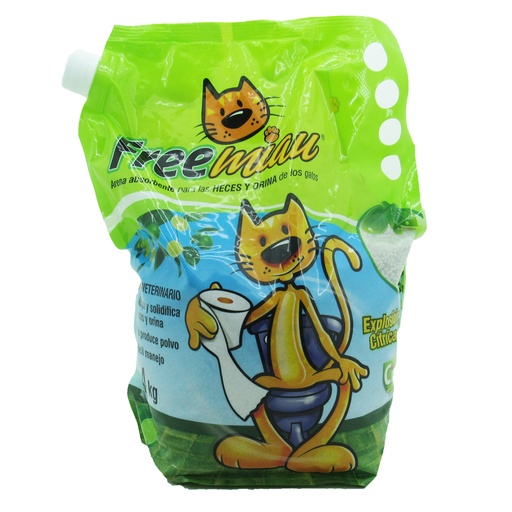 [050394] Arena Gatos Free Miau Explosión Cítrica 4000Gr
