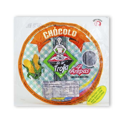 [005876] Arepa Chocolo Finca 4 Unidades 320Gr