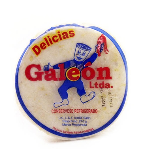 [001031] Arepa Galeón Maíz Blanco Delicias 270Gr