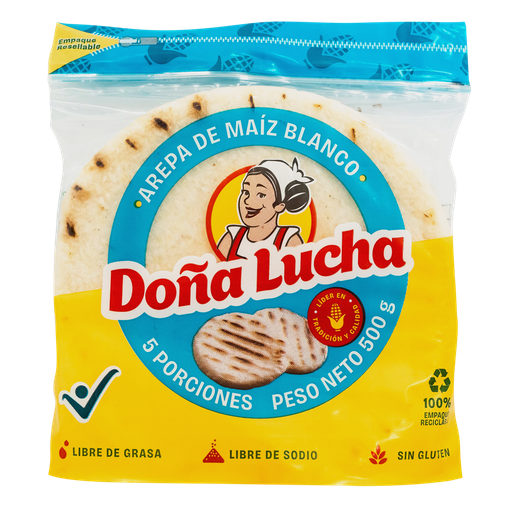 [003865] Arepa Maiz Doña Lucha 5 Unidades 500Gr