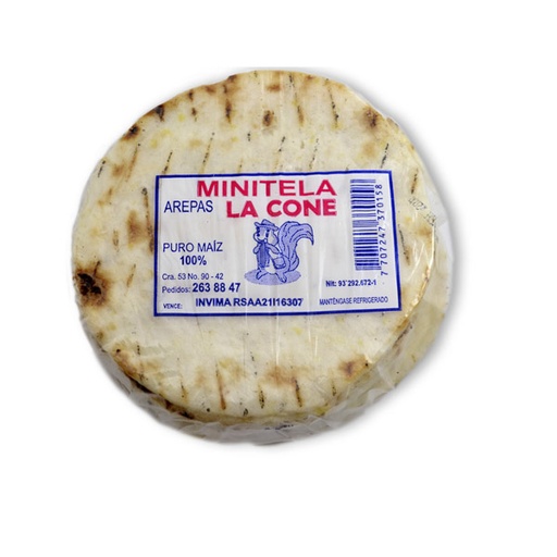 [004494] Arepa Maiz La Cone Minitela 10 Unidades