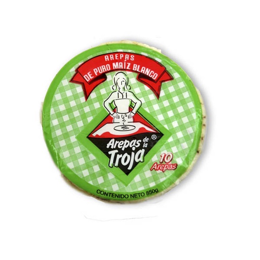 [005866] Arepa Maíz Blanco De La Troja 10 Unidades 850Gr