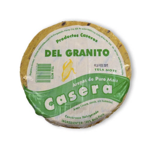[004492] Arepa Mote Del Granito Tela 5 Unidades 400Gr