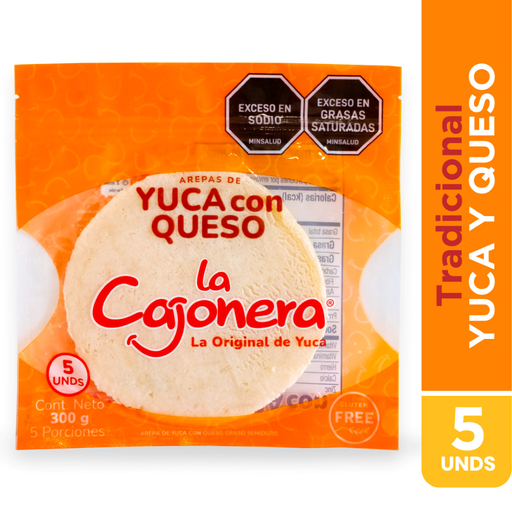 [003870] Arepa Yuca Queso La Cajonera 5 Unidades 300Gr