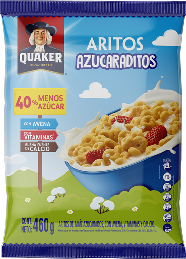 [051728] Aritos Quaker Azucaraditos Bolsa 460Gr