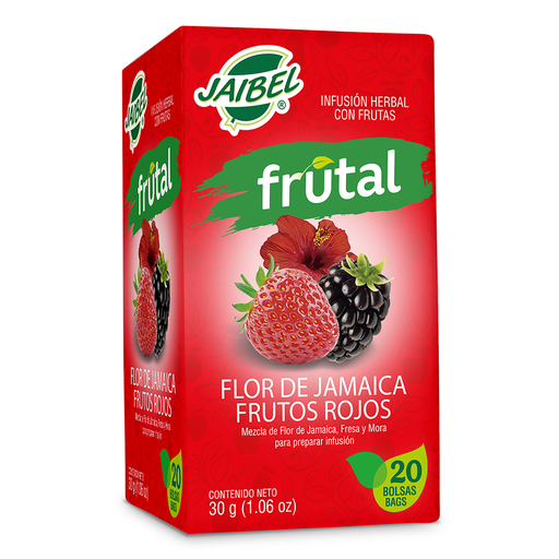 [050606] Aromatica Jaibel Frutos Rojos Flor Jamaica 20 Unidades 30Gr