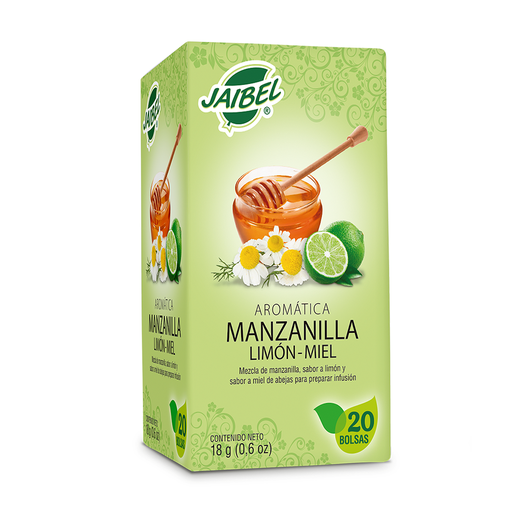 [050604] Aromatica Jaibel Manzanilla Limón Y Miel 20 Unidades 18Gr