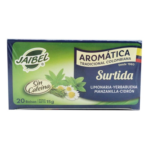 [014281] Aromatica Jaibel Surtida Tradicional 20 Unidades 15Gr