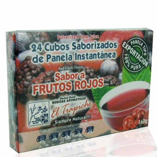 [019407] Aromática Panela El Trapiche Frutos Rojos 24 Unidades 160Gr