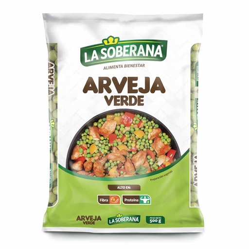 [018054] Arveja Verde La Soberana 500Gr