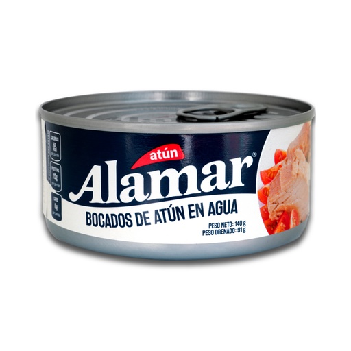 [050074] Atún Alamar Agua Lomitos 140Gr