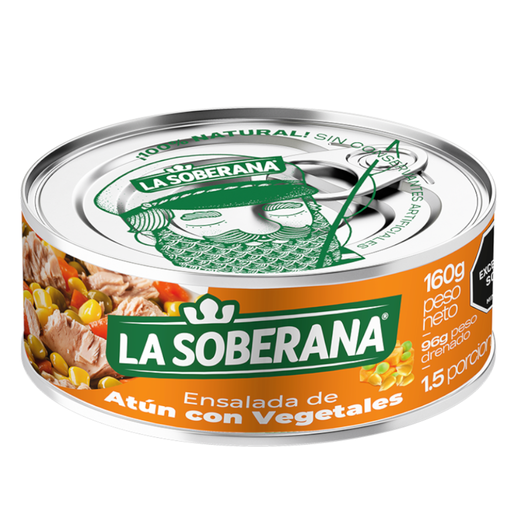 [052277] Ensalada De Atún Con Vegetales La Soberana 160Gr