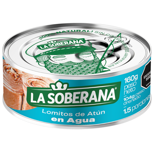 [053338] Lomitos De Atún La Soberana En Agua 160Gr