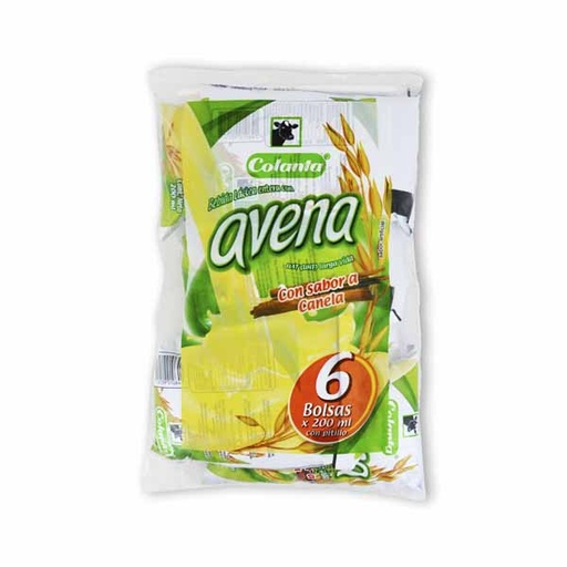 [001206] Avena Colanta UHT Canela Bolsa 6 Unidades 1200ml