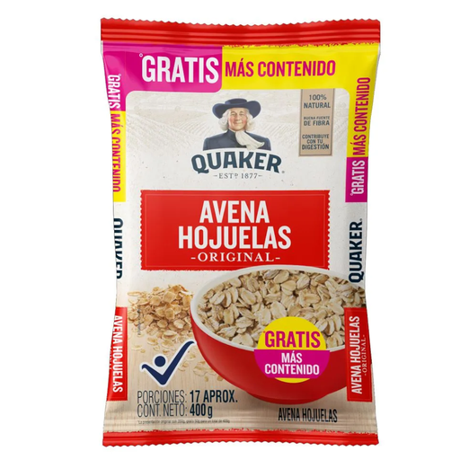 [049678] Avena Hojuelas Quaker Bolsa 400Gr