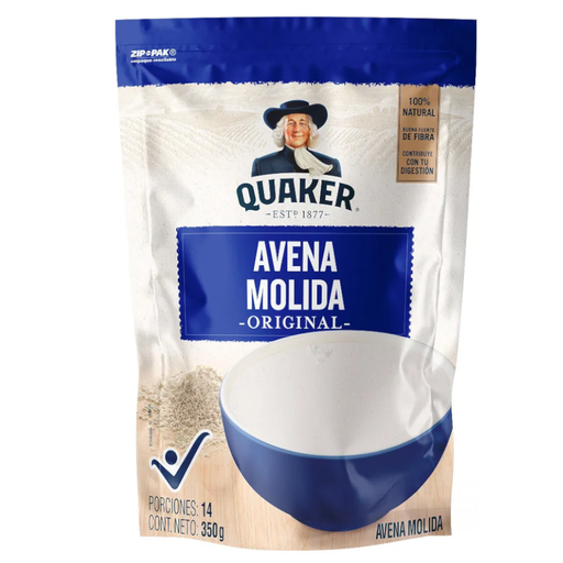 [000282] Avena Molida Quaker Bolsa 350Gr 