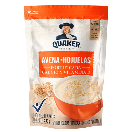 [000240] Avena Quaker Hojuelas Fortificada 300Gr