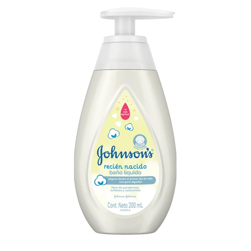 [050364] Baño Líquido Recién Nacido Johnson's Baby 200Ml
