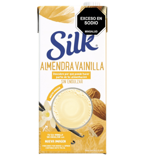 [052352] Bebida  Almendras Silk Vainilla Sin Azúcar Tetrapak 946Ml