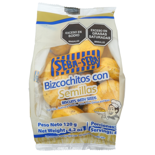 [051515] Bizcochitos Seba Seba Chía Quinua Y Salvado 120Gr