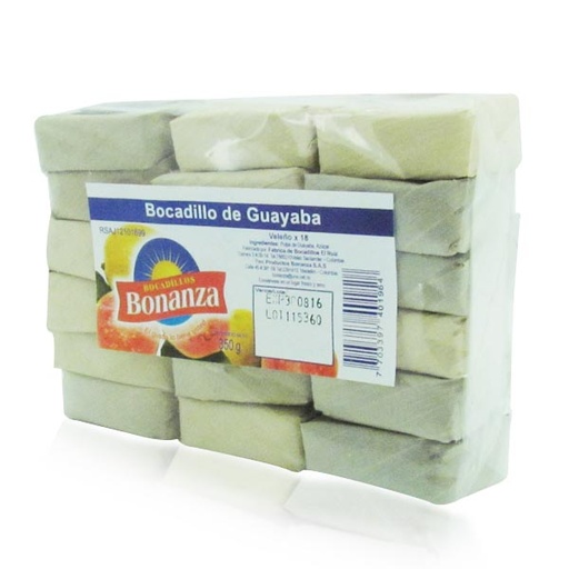 [003462] Bocadillo Veleño Bonanza 18 Unidades 350Gr
