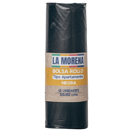 [002114] Bolsa Basura Negra La Morena Tipo Apartamento 55X60Cm 12 Unidades