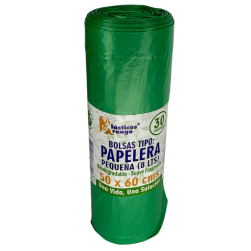 [012322] Bolsa Papelera Pequeña Verde Suave Fragancia Plásticos Arango  50X60 Cms 30 Unidades