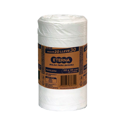[052533] Bolsa Papelera Eterna Blanca 50x55 Cm Pague 20 LLeve 30