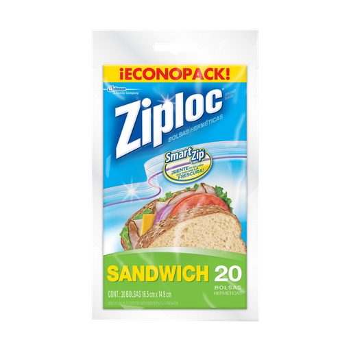 [050726] Bolsa Ziploc Cierre Econopack 20 Unidades