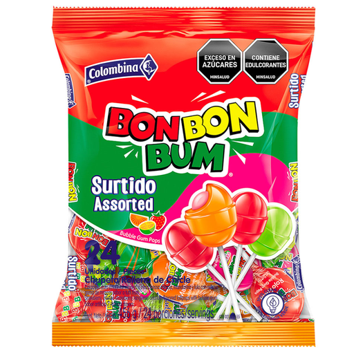 [040812] Bon Bon Bum Surtido 24 Unidades 456Gr