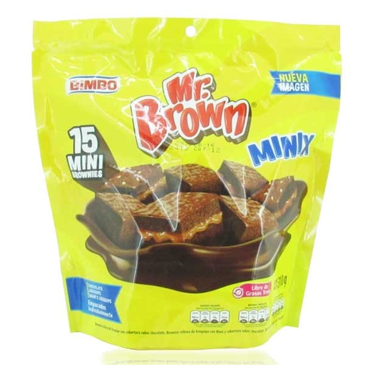 [019498] Brownie Bimbo Minix 15 Unidades 310Gr