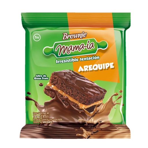 [048440] Brownie Chocolate Arequipe Mama-Ia 70Gr