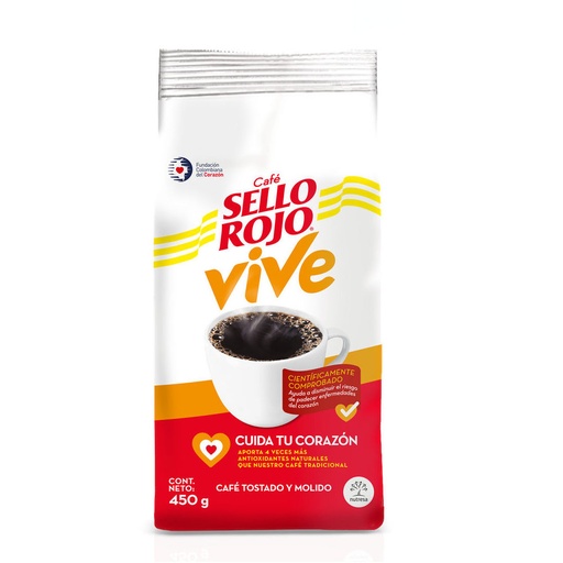 [048932] Cafe Sello Rojo Vive Corazon 450Gr