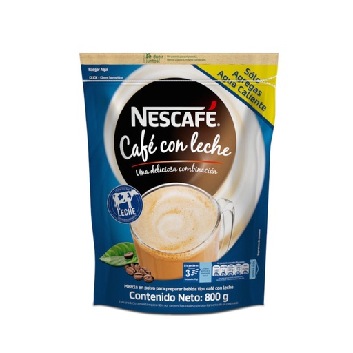 [010778] Café Con Leche Nescafé Instantáneo Bolsa 800Gr