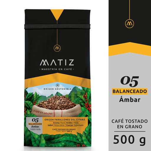 [052605] Café Matiz Balanceado Ámbar Grano Bolsa 500Gr