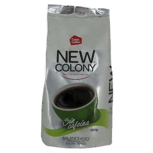 [004656] Café New Colony Sin Cafeína Clásico 400Gr