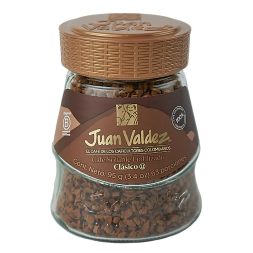 [053076] Café Soluble Juan Valdez Instantaneo Leofilizado 95Gr
