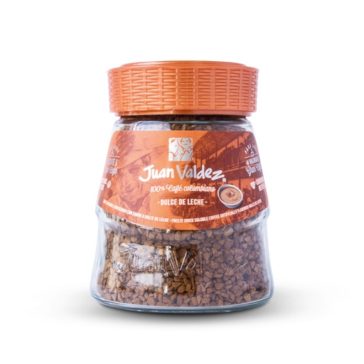 [053081] Café Soluble Leofilizado Juan Valdez Instantaneo Sabor Dulce De Leche  95Gr