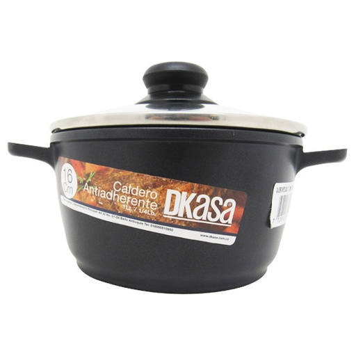 [015488] Caldero Dkasa 16Cm Tapa Vidrio