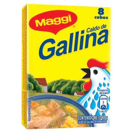 [006436] Caldo Gallina Maggi 8 Cubos 88Gr