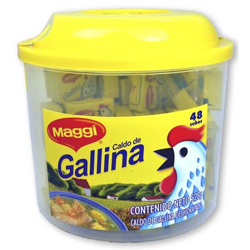 [006433] Caldo Gallina Maggi Tarro 48 Cubos 528Gr