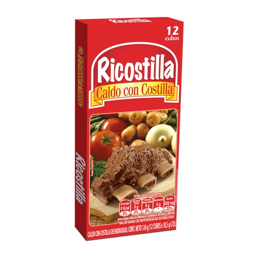[052289] Caldo Ricostilla Caja 12 Unidades 126Gr
