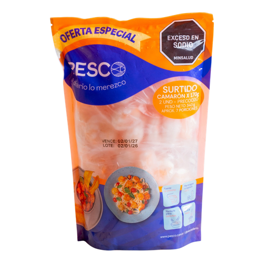 [051283] Camarón Surtido Pesco 170Gr 2 Unidades Precio Especial