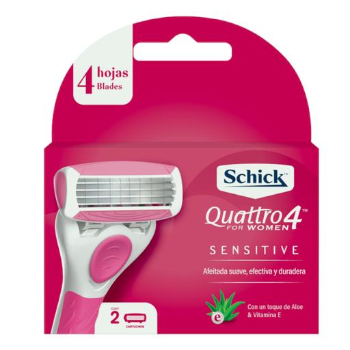 [007094] Cartuchos Schick Quattro For Women 2 Unidades