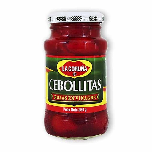 [003213] Cebollitas La Coruña Rojas Vinagre 250Gr