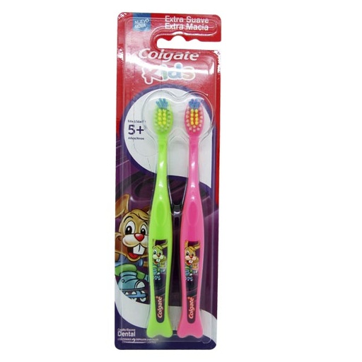 [047432] Cepillo Dental Colgate Kids 5 Años 2 Unidades