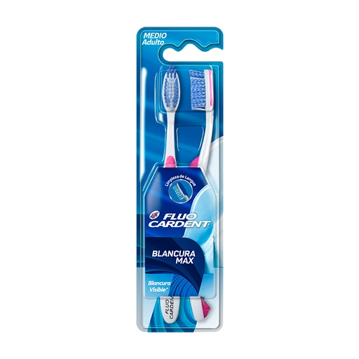 [051556] Cepillo Dental Fluocardent Blancura Max 2 Unidades