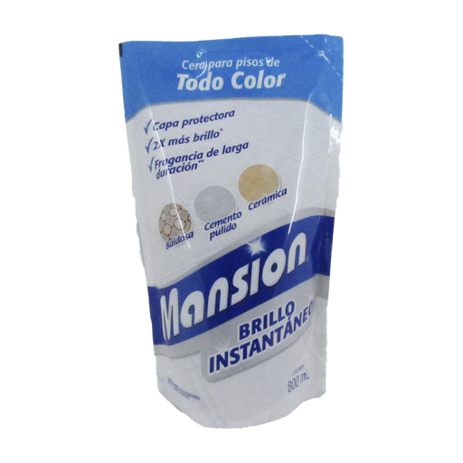 [005213] Cera Mansion Todo Color Brillo Instantáneo 800Ml